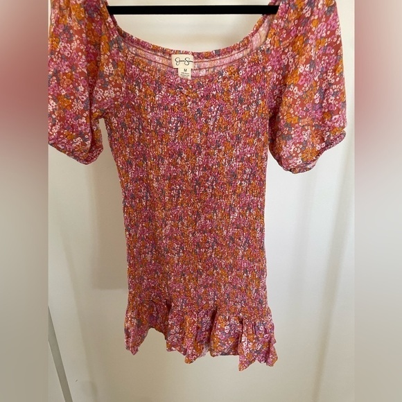 Jessica Simpson Floral Smocked Dress Medium - Picture 7 of 11